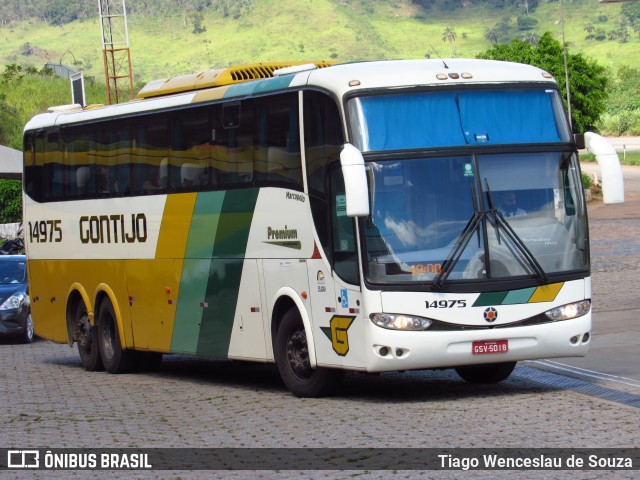 Empresa Gontijo de Transportes 14975 na cidade de João Monlevade, Minas Gerais, Brasil, por Tiago Wenceslau de Souza. ID da foto: 8608149.