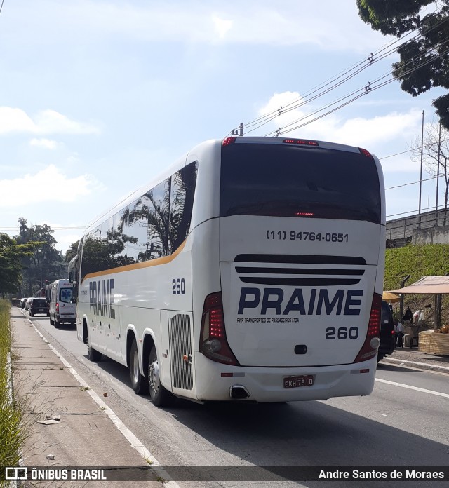 PRAIME - RWR Transportes de Passageiros 260 na cidade de São Paulo, São Paulo, Brasil, por Andre Santos de Moraes. ID da foto: 8607160.