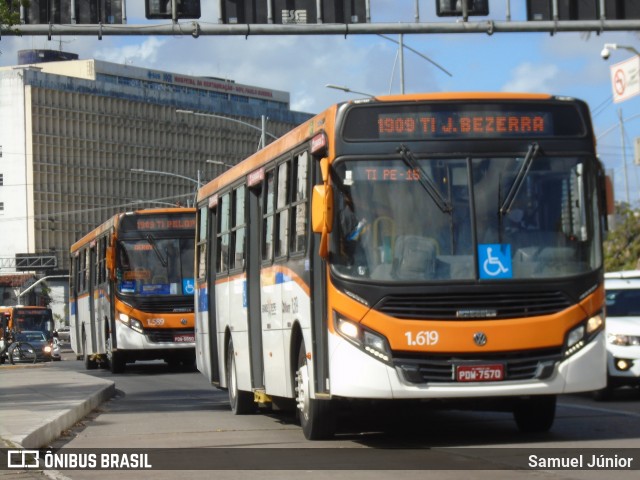 Itamaracá Transportes 1.619 na cidade de Recife, Pernambuco, Brasil, por Samuel Júnior. ID da foto: 8609076.