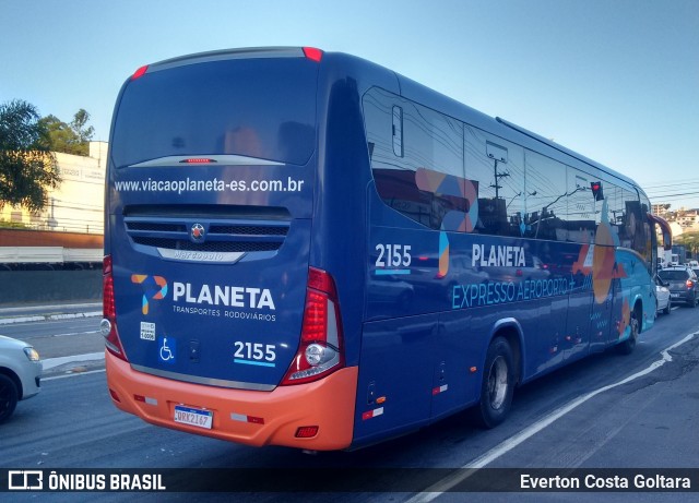 Planeta Transportes Rodoviários 2155 na cidade de Cariacica, Espírito Santo, Brasil, por Everton Costa Goltara. Número da foto: #8608301.