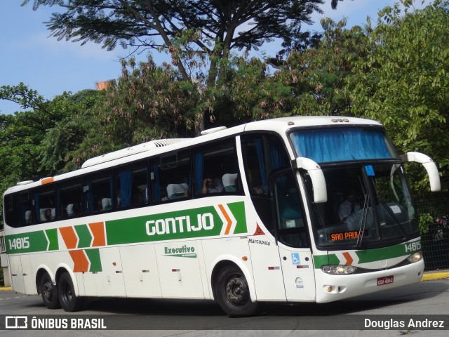 Empresa Gontijo de Transportes 14815 na cidade de São Paulo, São Paulo, Brasil, por Douglas Andrez. ID da foto: 8607226.