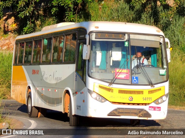 Rio Negro Fretamento e Turismo 14111 na cidade de Belo Horizonte, Minas Gerais, Brasil, por Adão Raimundo Marcelino. Número da foto: #8609360.