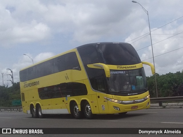 Viação Itapemirim 17033 na cidade de Bayeux, Paraíba, Brasil, por Domynnyck Almeida. Número da foto: #8606064.
