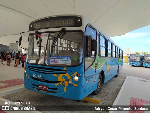 Expresso Santa Paula 16076 na cidade de Vila Velha, Espírito Santo, Brasil, por Adryan Cesar Pimentel Santana. Número da foto: #8608988.
