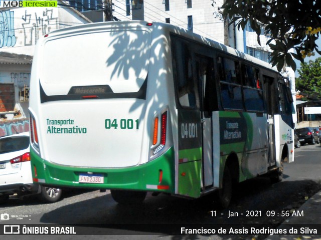 Transporte Alternativo de Teresina 04001 na cidade de Teresina, Piauí, Brasil, por Francisco de Assis Rodrigues da Silva. Número da foto: #8609606.