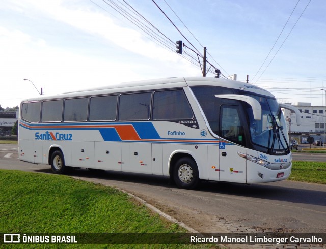 VUSC - Viação União Santa Cruz 2600 na cidade de Santa Cruz do Sul, Rio Grande do Sul, Brasil, por Ricardo Manoel Limberger Carvalho. Número da foto: #8612303.