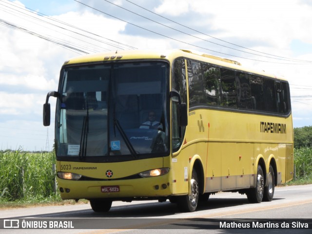 Viação Itapemirim 5023 na cidade de Campos dos Goytacazes, Rio de Janeiro, Brasil, por Matheus Martins da Silva. Número da foto: #8609847.