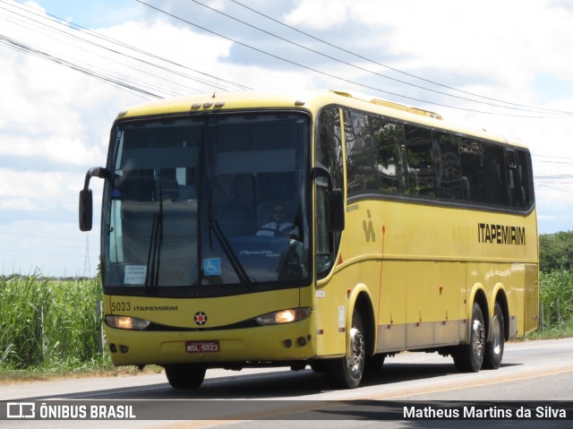 Viação Itapemirim 5023 na cidade de Campos dos Goytacazes, Rio de Janeiro, Brasil, por Matheus Martins da Silva. ID da foto: 8609847.