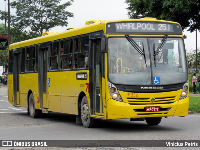 Gidion Transporte e Turismo 11336 na cidade de Joinville, Santa Catarina, Brasil, por Vinicius Petris. ID da foto: 8609687.