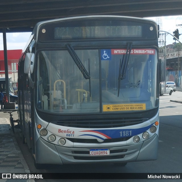 BBTT - Benfica Barueri Transporte e Turismo 1181 na cidade de Itapevi, São Paulo, Brasil, por Michel Nowacki. Número da foto: #8612452.