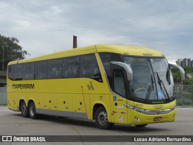 Viação Itapemirim 60785 na cidade de Curitiba, Paraná, Brasil, por Lucas Adriano Bernardino. ID da foto: 8610594.