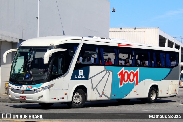 Auto Viação 1001 RJ 108.057 na cidade de Rio de Janeiro, Rio de Janeiro, Brasil, por Matheus Souza. Número da foto: #8610612.