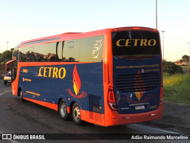Viação Cetro 20012 na cidade de Belo Horizonte, Minas Gerais, Brasil, por Adão Raimundo Marcelino. Número da foto: #8609500.