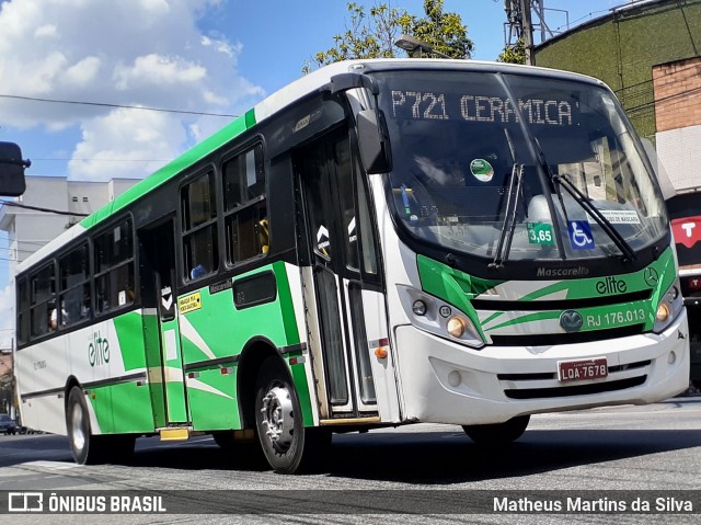 Viação Elite RJ 176.013 na cidade de Volta Redonda, Rio de Janeiro, Brasil, por Matheus Martins da Silva. Número da foto: #8609782.