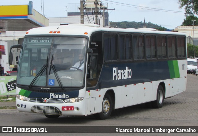 Planalto Transportes 1111 na cidade de Santa Cruz do Sul, Rio Grande do Sul, Brasil, por Ricardo Manoel Limberger Carvalho. ID da foto: 8612271.