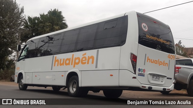 Buses Hualpén 409 na cidade de Padre Hurtado, Talagante, Metropolitana de Santiago, Chile, por Benjamín Tomás Lazo Acuña. Número da foto: #8609714.