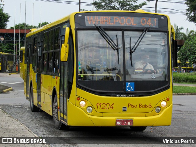 Gidion Transporte e Turismo 11204 na cidade de Joinville, Santa Catarina, Brasil, por Vinicius Petris. Número da foto: #8609685.
