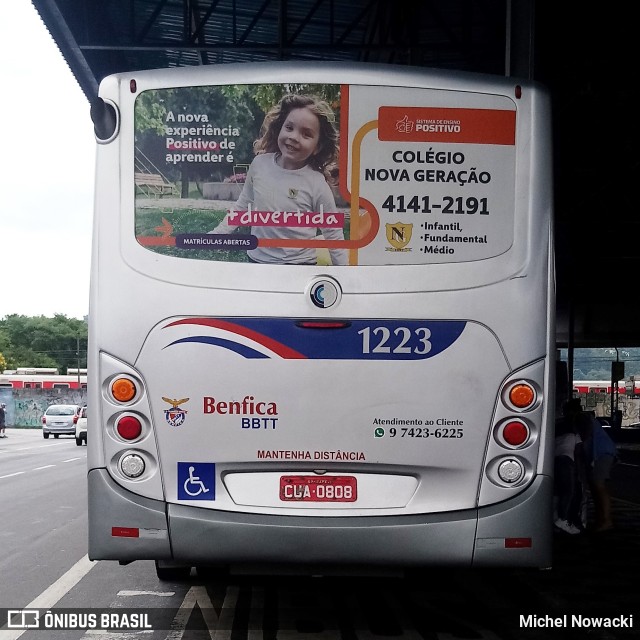 BBTT - Benfica Barueri Transporte e Turismo 1223 na cidade de Itapevi, São Paulo, Brasil, por Michel Nowacki. ID da foto: 8521950.