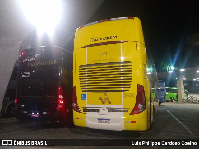 Viação Itapemirim 17025 na cidade de Belo Horizonte, Minas Gerais, Brasil, por Luis Philippe Cardoso Coelho. Número da foto: #8519998.