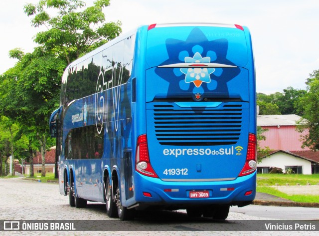 Expresso do Sul 419312 na cidade de Joinville, Santa Catarina, Brasil, por Vinicius Petris. Número da foto: #8519667.