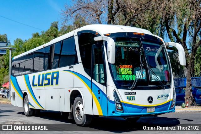 Autobuses Lusa 401 na cidade de Gustavo A. Madero, Ciudad de México, México, por Omar Ramírez Thor2102. Número da foto: #8521590.