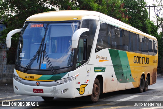 Empresa Gontijo de Transportes 18015 na cidade de Campinas, São Paulo, Brasil, por Julio Medeiros. ID da foto: 8521184.