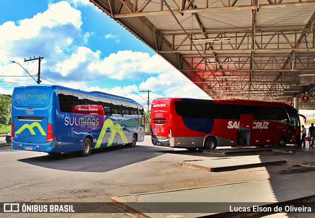 Viação Sul Minas 73220 na cidade de Alfenas, Minas Gerais, Brasil, por Lucas Elson de Oliveira. Número da foto: #8520448.