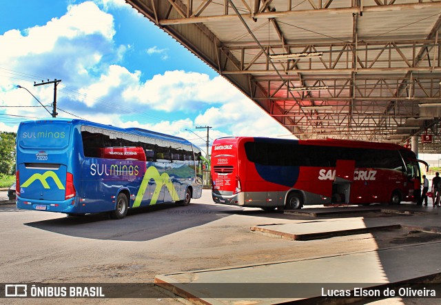 Viação Sul Minas 73220 na cidade de Alfenas, Minas Gerais, Brasil, por Lucas Elson de Oliveira. ID da foto: 8520448.