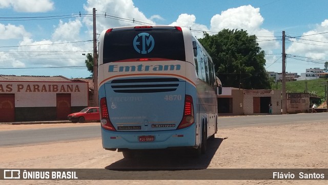 Emtram 4870 na cidade de Barra da Estiva, Bahia, Brasil, por Flávio  Santos. ID da foto: 8519928.