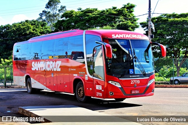 Viação Santa Cruz 27119 na cidade de Alfenas, Minas Gerais, Brasil, por Lucas Elson de Oliveira. ID da foto: 8520379.