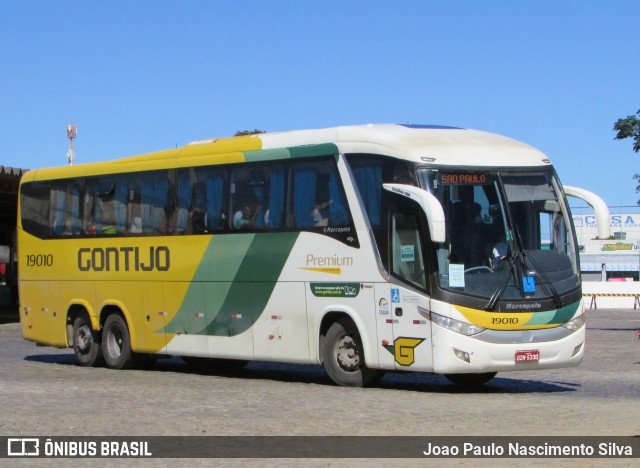 Empresa Gontijo de Transportes 19010 na cidade de Vitória da Conquista, Bahia, Brasil, por Joao Paulo Nascimento Silva. ID da foto: 8521092.