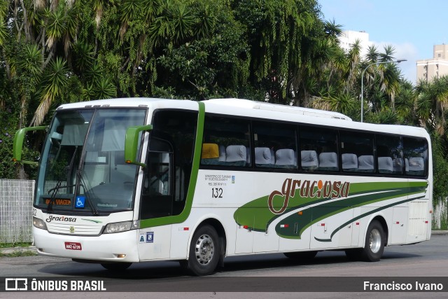 Viação Graciosa 132 na cidade de Curitiba, Paraná, Brasil, por Francisco Ivano. ID da foto: 8522246.