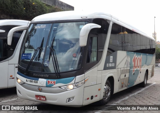 Auto Viação 1001 RJ 108.430 na cidade de Belo Horizonte, Minas Gerais, Brasil, por Vicente de Paulo Alves. Número da foto: #8522281.