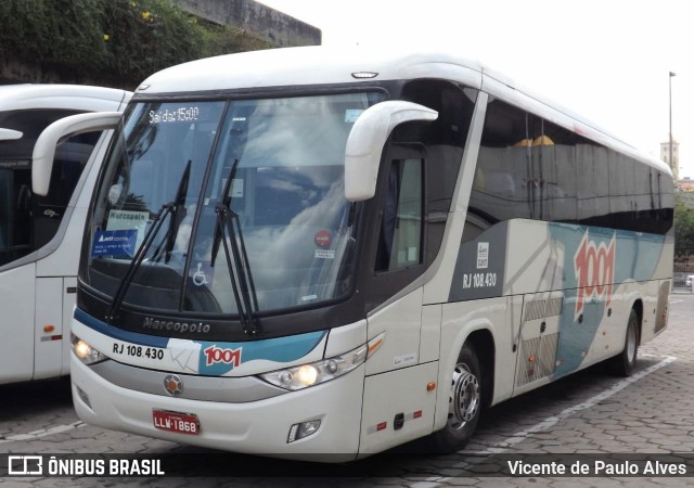 Auto Viação 1001 RJ 108.430 na cidade de Belo Horizonte, Minas Gerais, Brasil, por Vicente de Paulo Alves. ID da foto: 8522281.