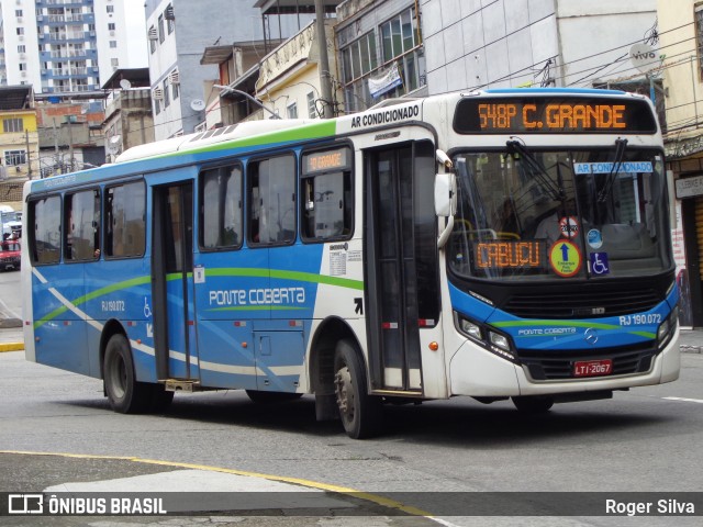 Viação Ponte Coberta RJ 190.072 na cidade de Nilópolis, Rio de Janeiro, Brasil, por Roger Silva. ID da foto: 8519798.