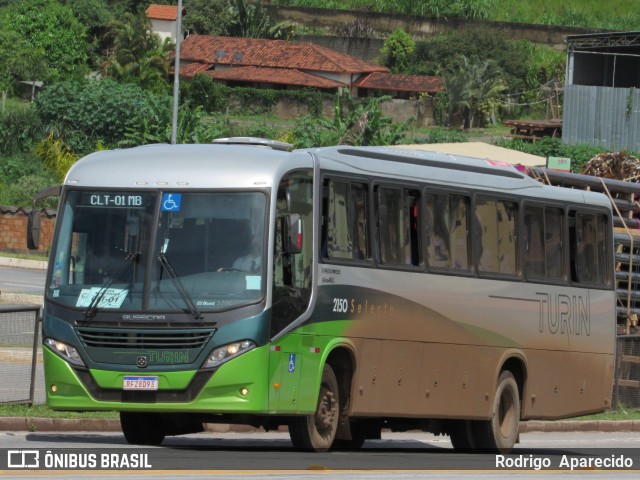 Turin Transportes 2150 na cidade de Conselheiro Lafaiete, Minas Gerais, Brasil, por Rodrigo  Aparecido. ID da foto: 8520440.