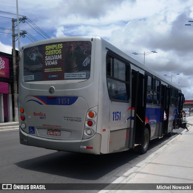 BBTT - Benfica Barueri Transporte e Turismo 1151 na cidade de Itapevi, São Paulo, Brasil, por Michel Nowacki. Número da foto: #8521853.