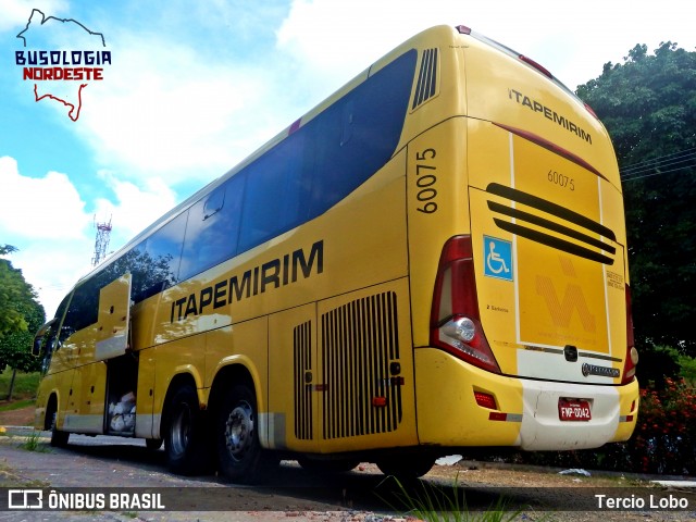 Viação Itapemirim 60075 na cidade de Salvador, Bahia, Brasil, por Tercio Lobo. ID da foto: 8522013.