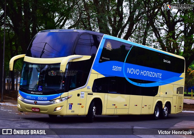Viação Novo Horizonte 520111 na cidade de São Paulo, São Paulo, Brasil, por Victor Henrique. Número da foto: #8521155.