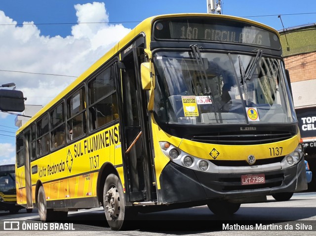 Viação Sul Fluminense 1137 na cidade de Volta Redonda, Rio de Janeiro, Brasil, por Matheus Martins da Silva. Número da foto: #8523238.