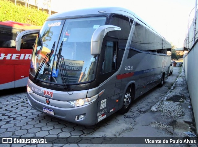 Auto Viação 1001 RJ 108.160 na cidade de Belo Horizonte, Minas Gerais, Brasil, por Vicente de Paulo Alves. Número da foto: #8525160.