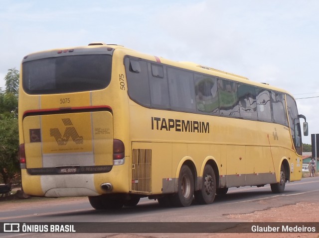 Viação Itapemirim 5075 na cidade de Demerval Lobão, Piauí, Brasil, por Glauber Medeiros. ID da foto: 8523141.