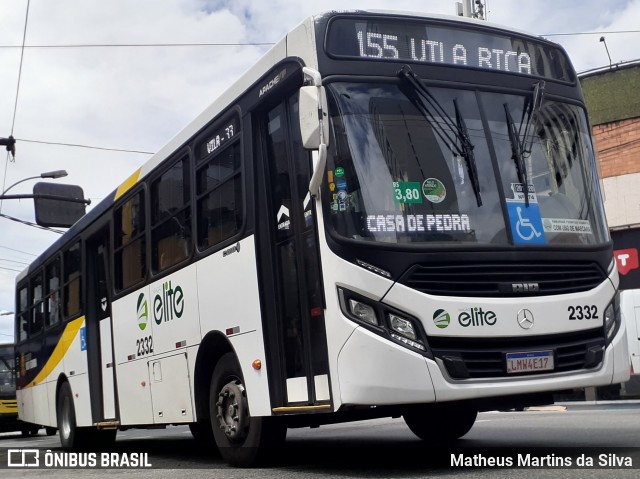 Viação Elite 2332 na cidade de Volta Redonda, Rio de Janeiro, Brasil, por Matheus Martins da Silva. Número da foto: #8523170.