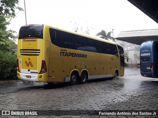 Viação Itapemirim 17005 na cidade de Vitória, Espírito Santo, Brasil, por Fernando Antônio dos Santos Jr. Número da foto: #8522971.