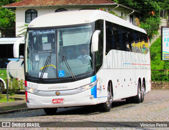 Auto Viação Catarinense 3305 na cidade de Joinville, Santa Catarina, Brasil, por Vinicius Petris. Número da foto: #8526357.