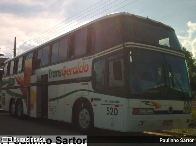 Transgeraldo Transportes Coletivos 520 na cidade de Camboriú, Santa Catarina, Brasil, por Paulinho Sartor. ID da foto: 8527608.