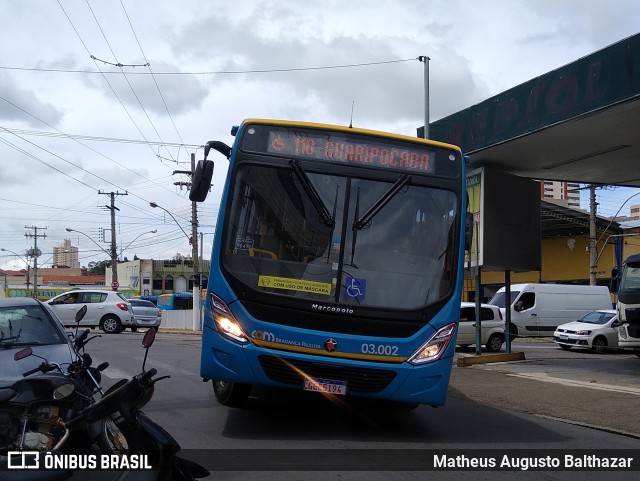 JTP Transportes - COM Bragança Paulista 03.002 na cidade de Bragança Paulista, São Paulo, Brasil, por Matheus Augusto Balthazar. Número da foto: #8526180.