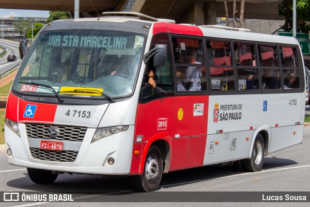 Pêssego Transportes 4 7153 na cidade de São Paulo, São Paulo, Brasil, por Lucas Sousa. ID da foto: 8529136.