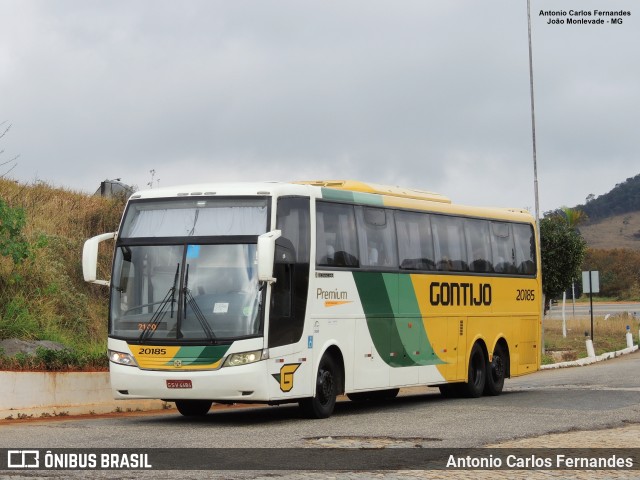 Empresa Gontijo de Transportes 20185 na cidade de João Monlevade, Minas Gerais, Brasil, por Antonio Carlos Fernandes. ID da foto: 8528131.