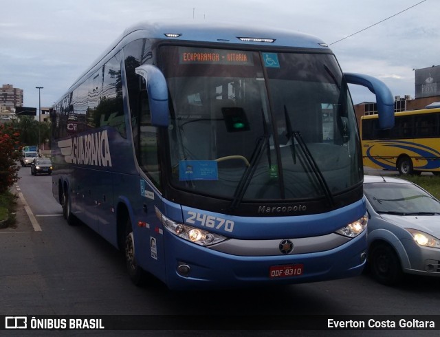 Viação Águia Branca 24670 na cidade de Cariacica, Espírito Santo, Brasil, por Everton Costa Goltara. Número da foto: #8532103.